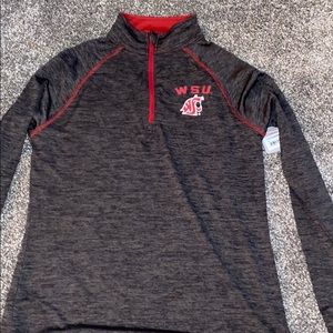3/4 zip wsu sweater